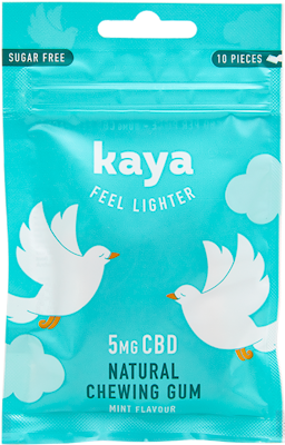 Packshot chewing-gums relaxants au CBD de Kaya
