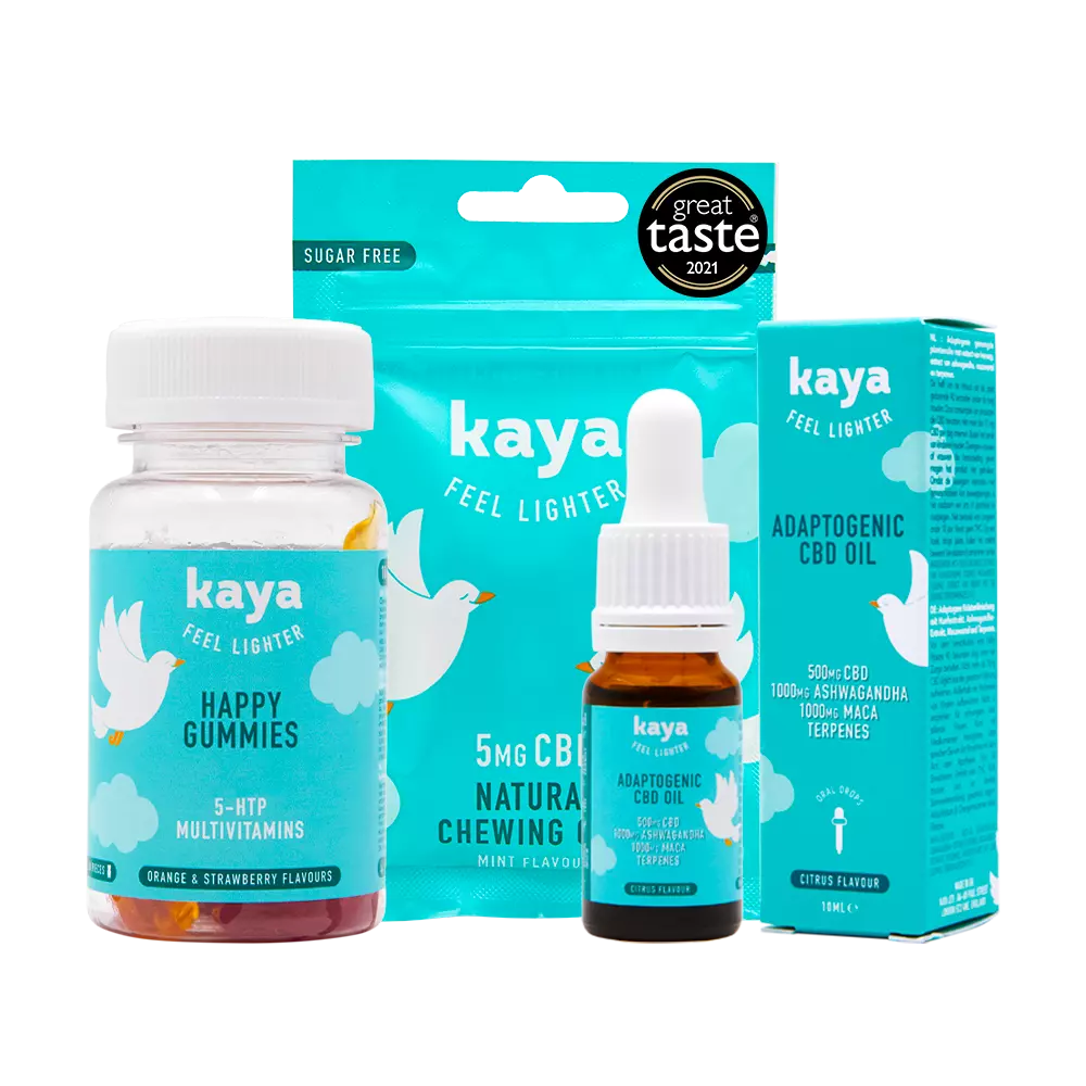 Kaya products from the anxiety and mood swings collection